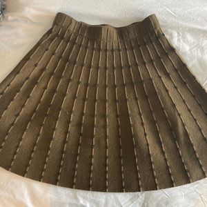 Zara military green and black skirt, size S